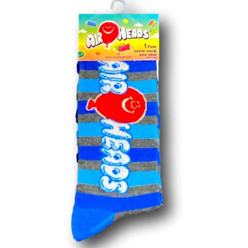 NWT Airheads Vibrant Striped Crew Socks